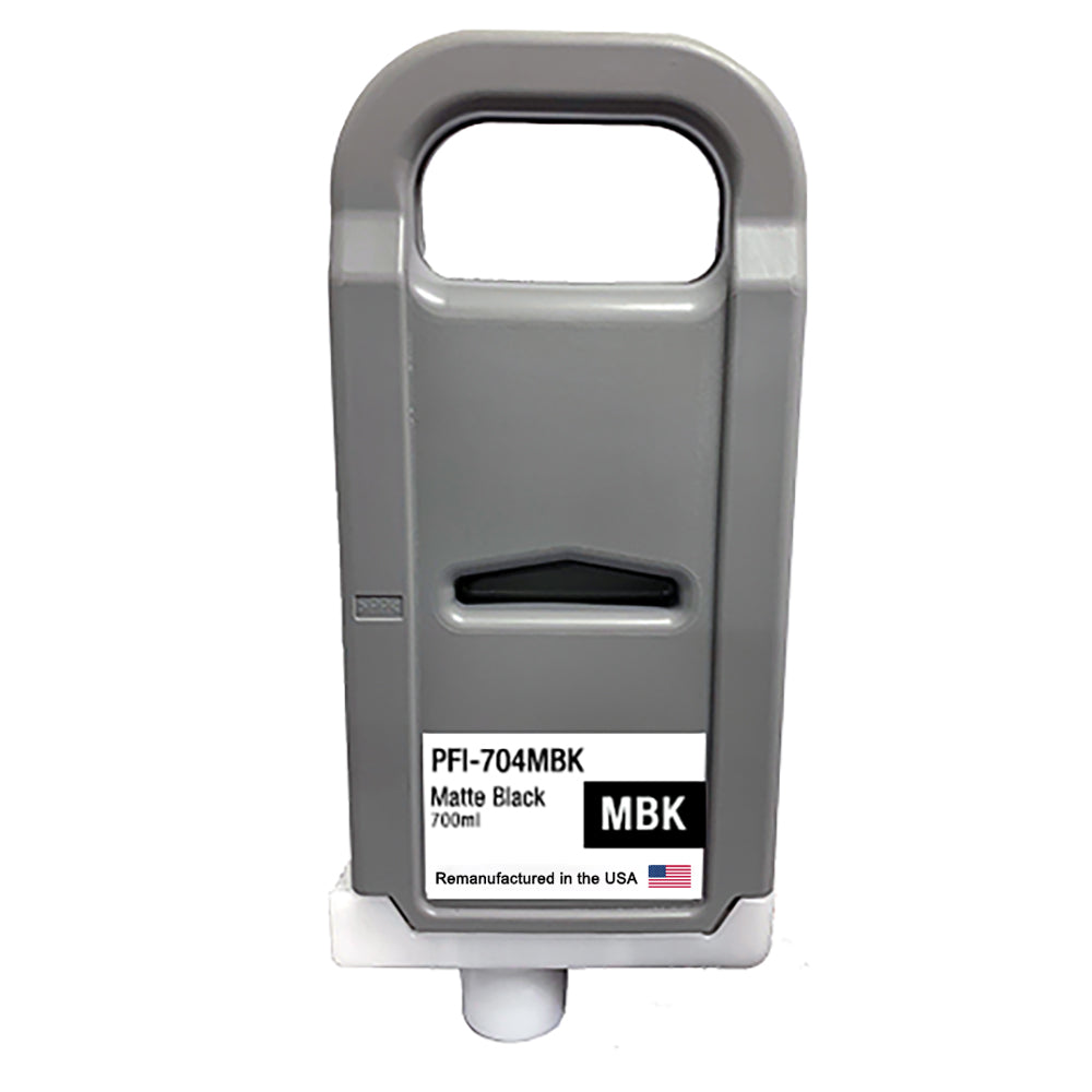JIT Brand for Canon PFI-704 700mL Matte Black PFI-704MBK High Yield Remanufactured in the USA Ink Cartridge