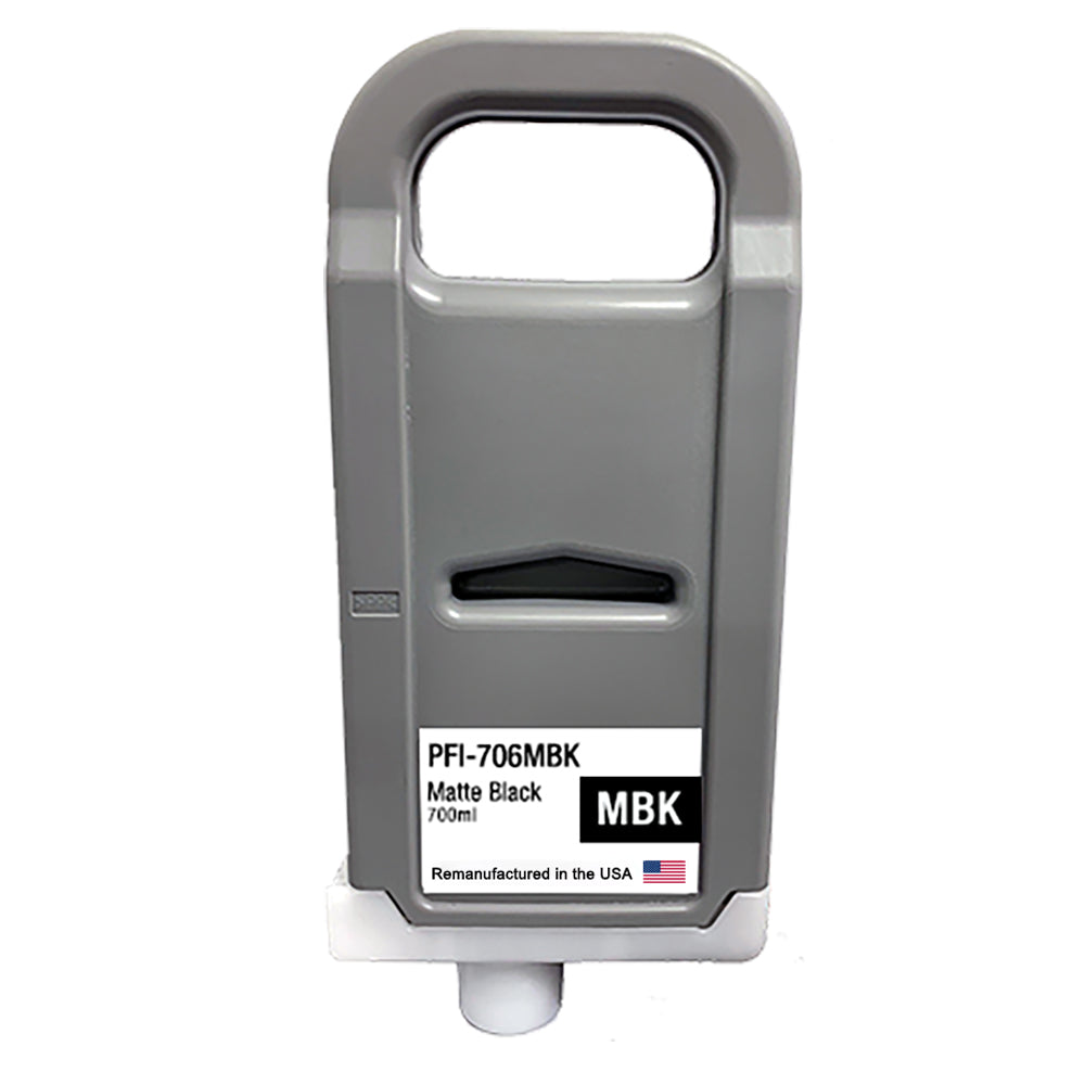 JIT Brand for Canon PFI-706 700mL Matte Black PFI-706MBK Remanufactured in the USA Ink Cartridge