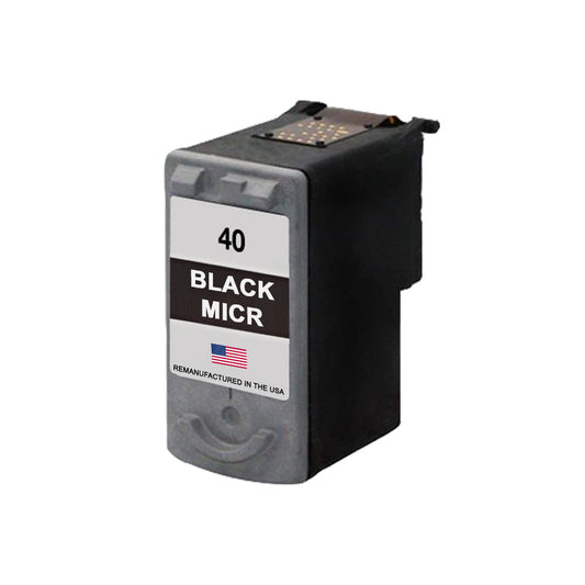 JIT Brand for Canon PG-40 Black MICR High Yield Remanufactured in the USA Ink Cartridge