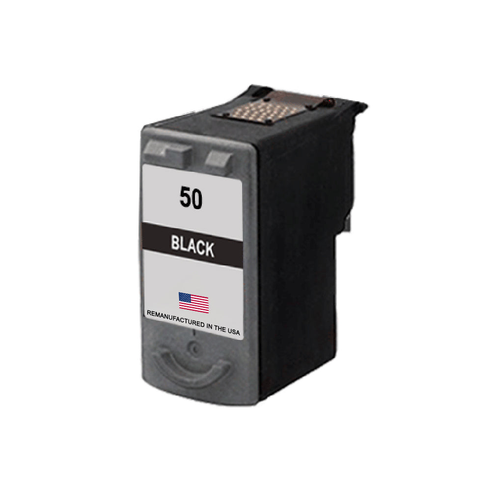 JIT Brand for Canon PG-50 Black High Yield Remanufactured in the USA Ink Cartridge