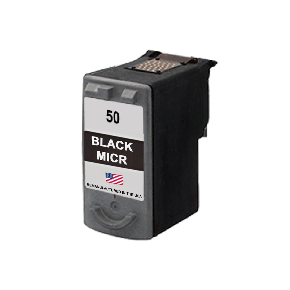 JIT Brand for Canon PG-50 Black MICR High Yield Remanufactured in the USA Ink Cartridge