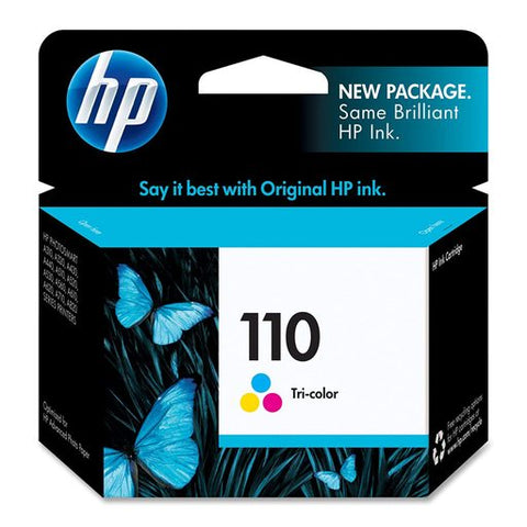 Original HP 110 Standard Yield Tri-color Ink Cartridge, CB304AN