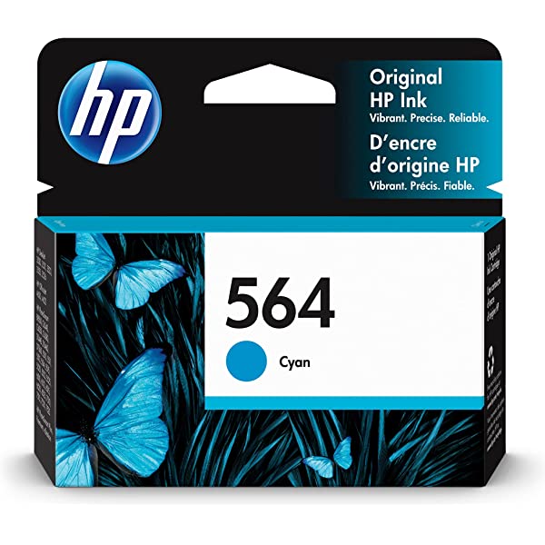 Original HP 564 Standard Yield Cyan Ink Cartridge, CB318WN