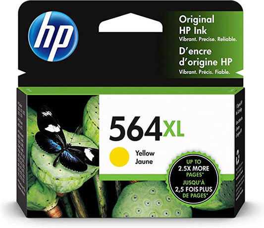 Original HP 564XL High Yield Yellow Ink Cartridge, CB325WN