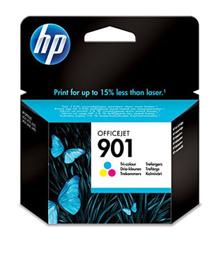 Original HP 901 Standard Yield Tri-Color Ink Cartridge, CC656AN
