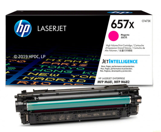 Original HP 657X High Yield Magenta Toner Cartridge, CF473X
