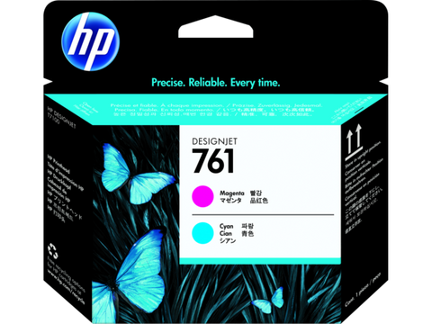 Original HP 761 Standard Yield Magenta / Cyan Printhead, CH646A