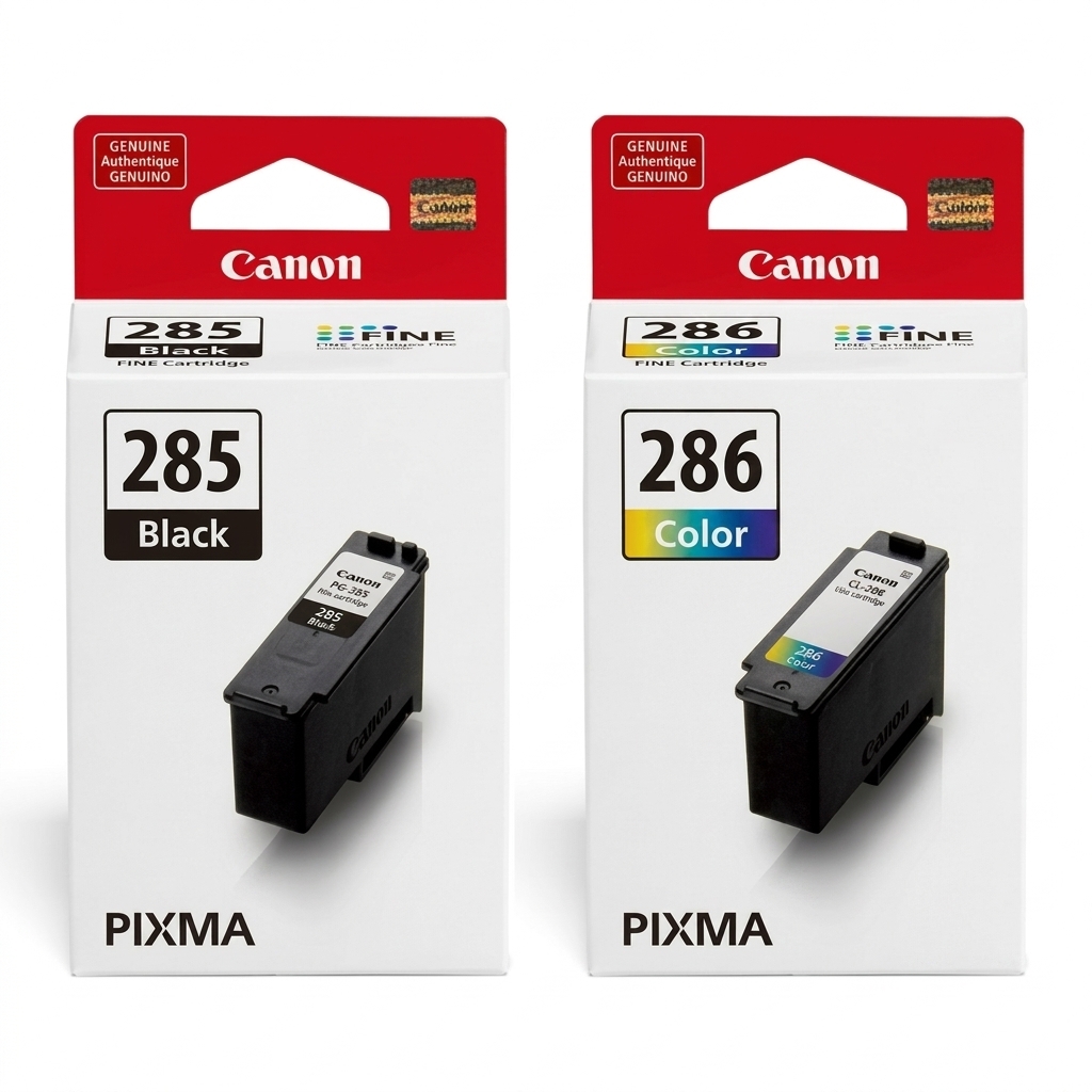 Original Canon CL-286/PG-285 Standard Yield Black and Color Ink Cartridge