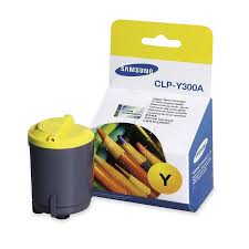 Original Samsung CLP-Y300 Standard Yield Yellow Toner Cartridge, CLP-Y300A