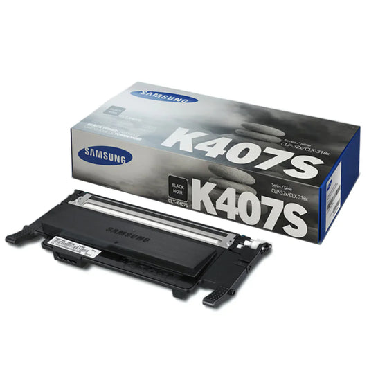 Genuine Samsung K407 Black Toner Cartridge, CLT-K407S