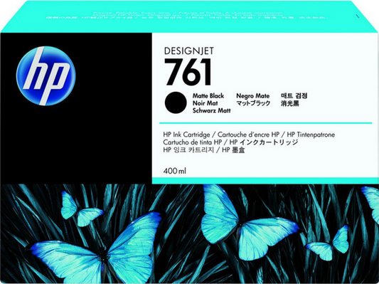 Original HP 761 400mL Standard Yield Matte Black Ink Cartridge, CM991A