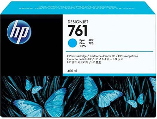 Original HP 761 400mL Standard Yield Cyan Ink Cartridge, CM994A