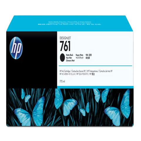 Original HP 761 775mL Standard Yield Matte Black Ink Cartridge, CM997A