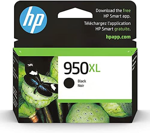 Original HP 950XL High Yield Black Ink Cartridges, CN045AN