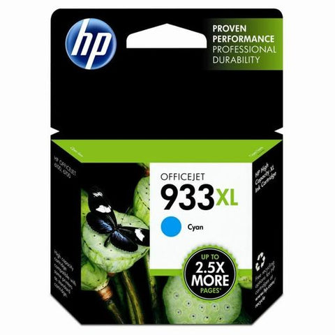 Original HP 933XL High Yield Cyan Ink Cartridge, CN054AN