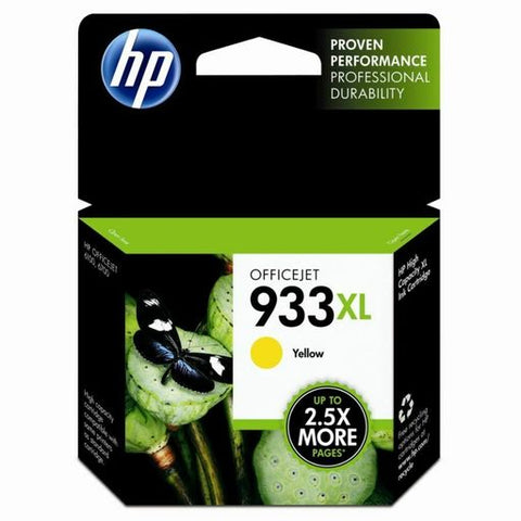 Original HP 933XL High Yield Yellow Ink Cartridge, CN056AN