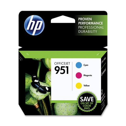 HP 951 Standard Yield Tri-color Ink Cartridge, CR314FN - (3 Pack)