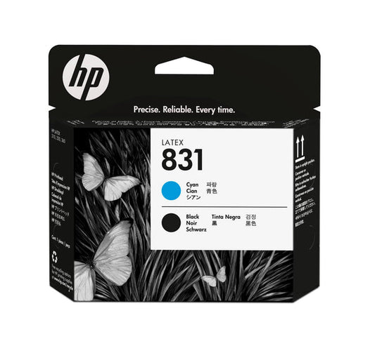 Original HP 831 High Yield Cyan & Black Latex Printhead, CZ677A
