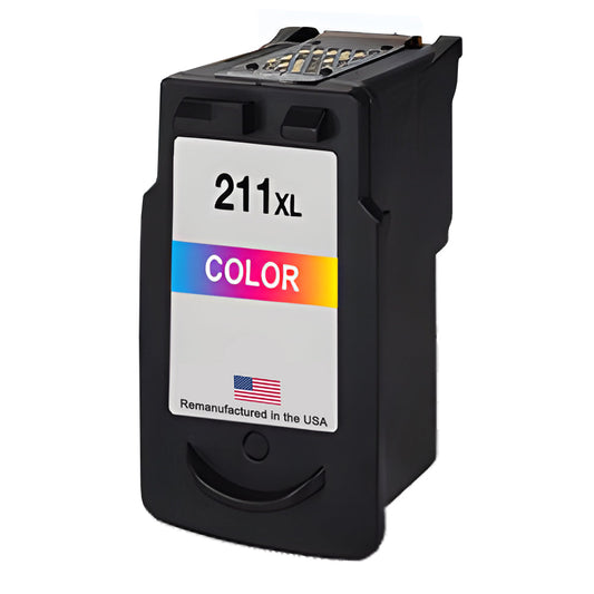 JIT Brand for Canon CL-211XL Color High Yield Remanufactured in the USA Ink Cartridge