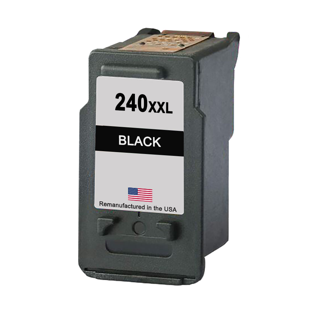 JIT Brand for Canon PG-240XXL High Yield Remanufactured in the USA Ink Cartridge