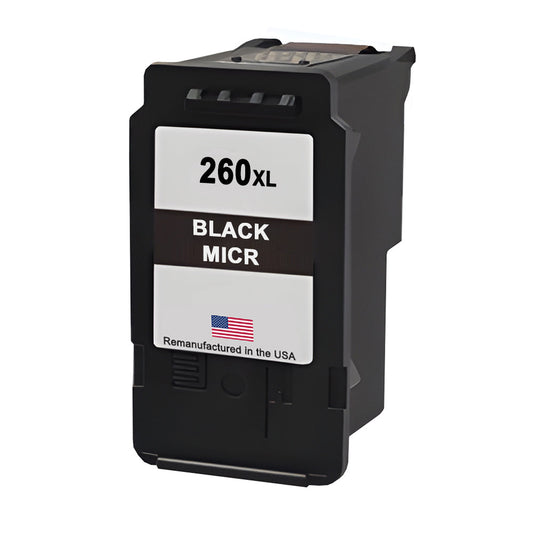 JIT Brand for Canon PG-260XL Black MICR High Yield Remanufactured in the USA Ink Cartridge