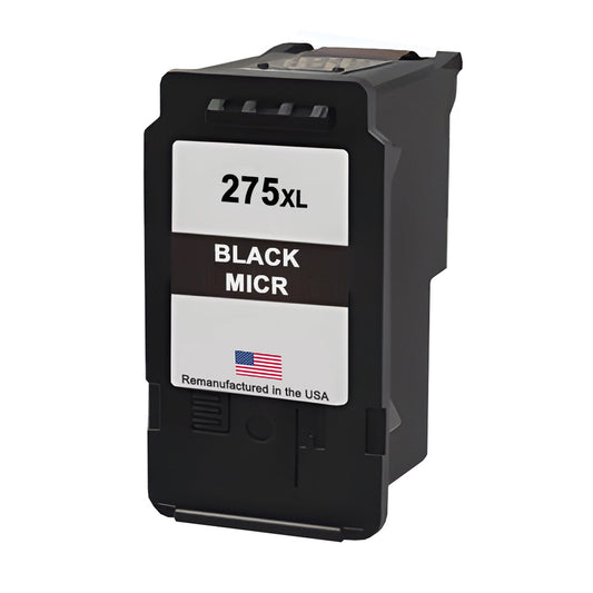 JIT Brand for Canon 275XL Black MICR High Yield Remanufactured in the USA Ink Cartridge