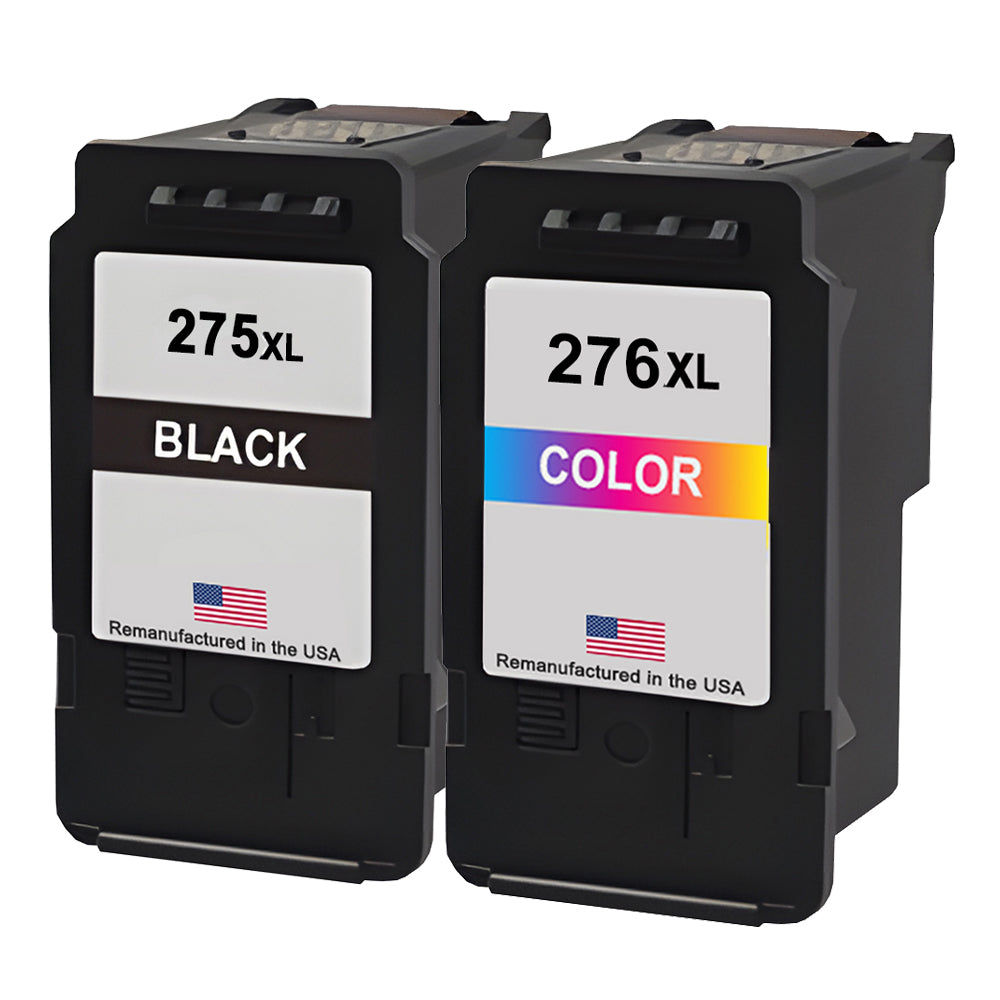 JIT Brand for Canon 275XL Black and Canon 276XL Color High Yield Remanufactured in the USA Ink Cartridge