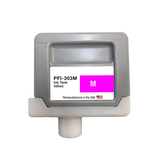 JIT Brand for Canon PFI-303 330ML Magenta High Yield Remanufactured in the USA Ink Cartridge