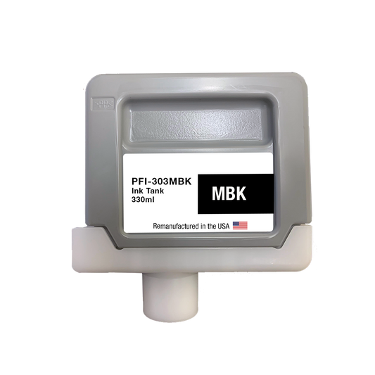 JIT Brand for Canon PFI-303 330ML Matte Black High Yield Remanufactured in the USA Ink Cartridge