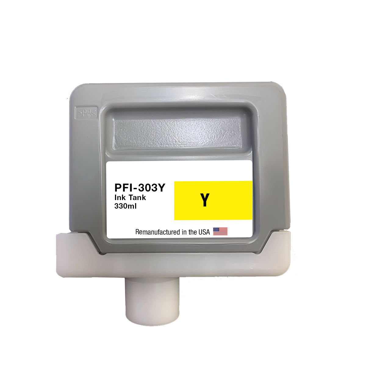 JIT Brand for Canon PFI-303 330ML Yellow High Yield Remanufactured in the USA Ink Cartridge