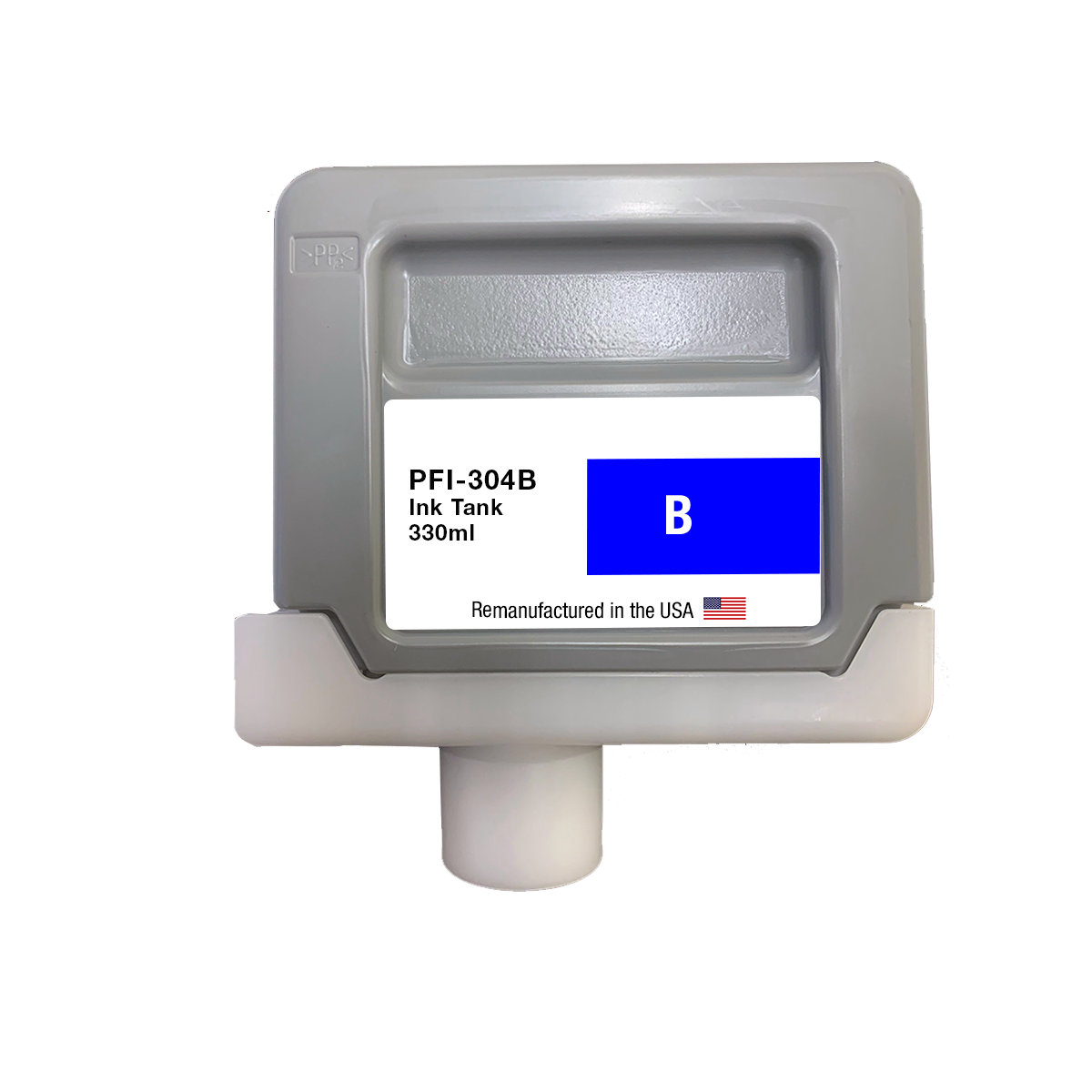 JIT Brand for Canon PFI-304 330ml Blue  High Yield Remanufactured in the USA Ink Cartridge