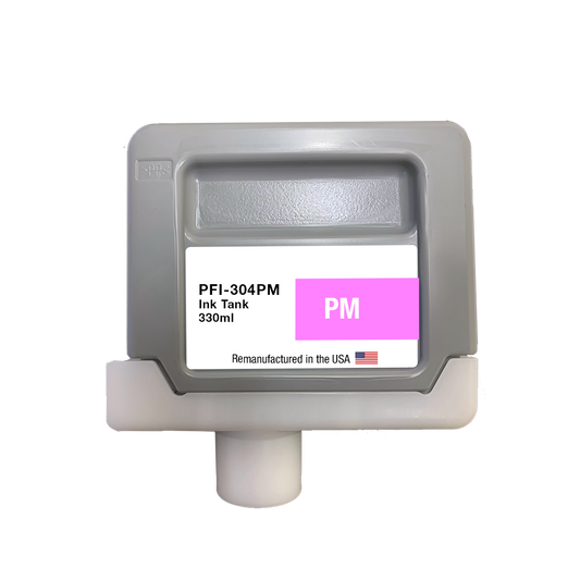 JIT Brand for Canon PFI-304 330ml Photo Magenta High Yield Remanufactured in the USA Ink Cartridge