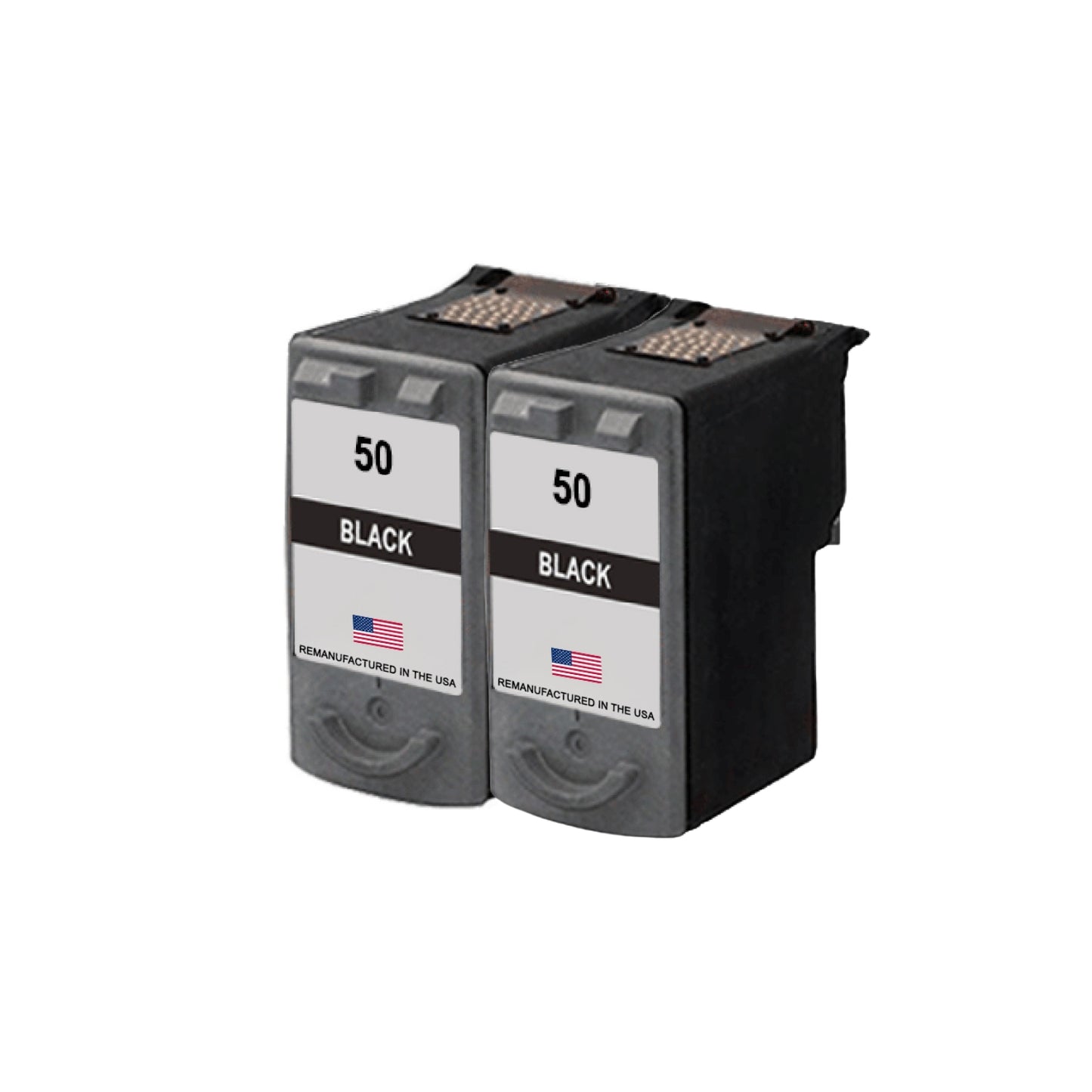 JIT Brand for Canon PG-50 Black Twin Pack Remanufactured in the USA Ink Cartridges