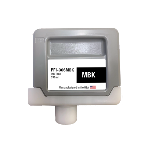 JIT Brand for Canon PFI-306 330ML Matte Black High Yield Remanufactured in the USA Ink Cartridge