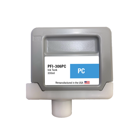 JIT Brand for Canon PFI-306 330ML Photo Cyan High Yield Remanufactured in the USA Ink Cartridge