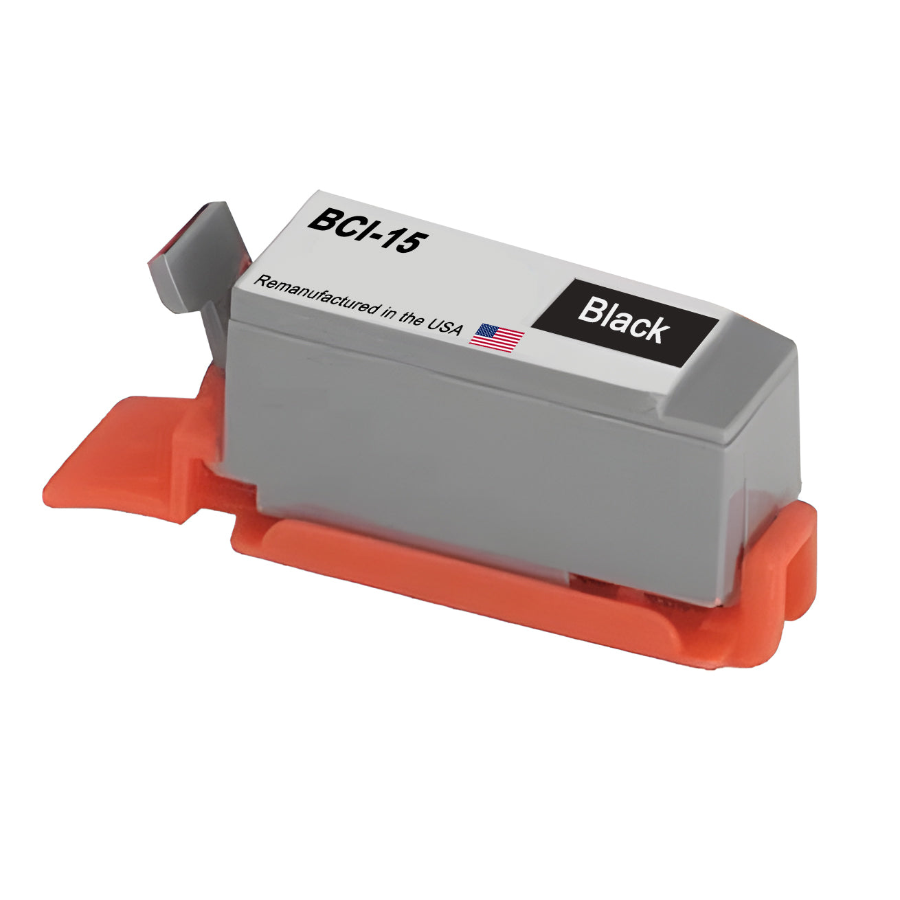 JIT Brand for Canon BCI-15  BCI15 Black High Yield Remanufactured in the USA Ink Cartridge