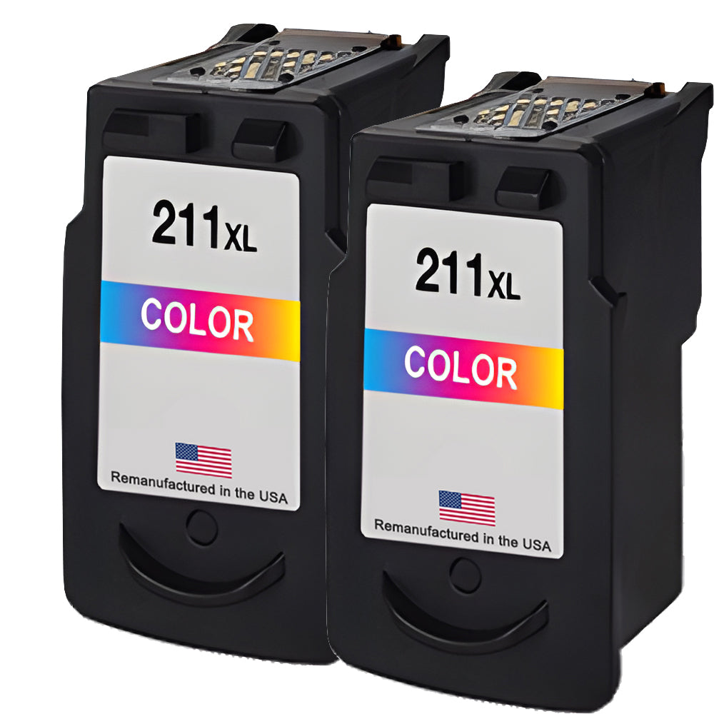 JIT Brand for Canon CL-211XL Color Twin Pack High Yield Remanufactured in the USA Ink Cartridge