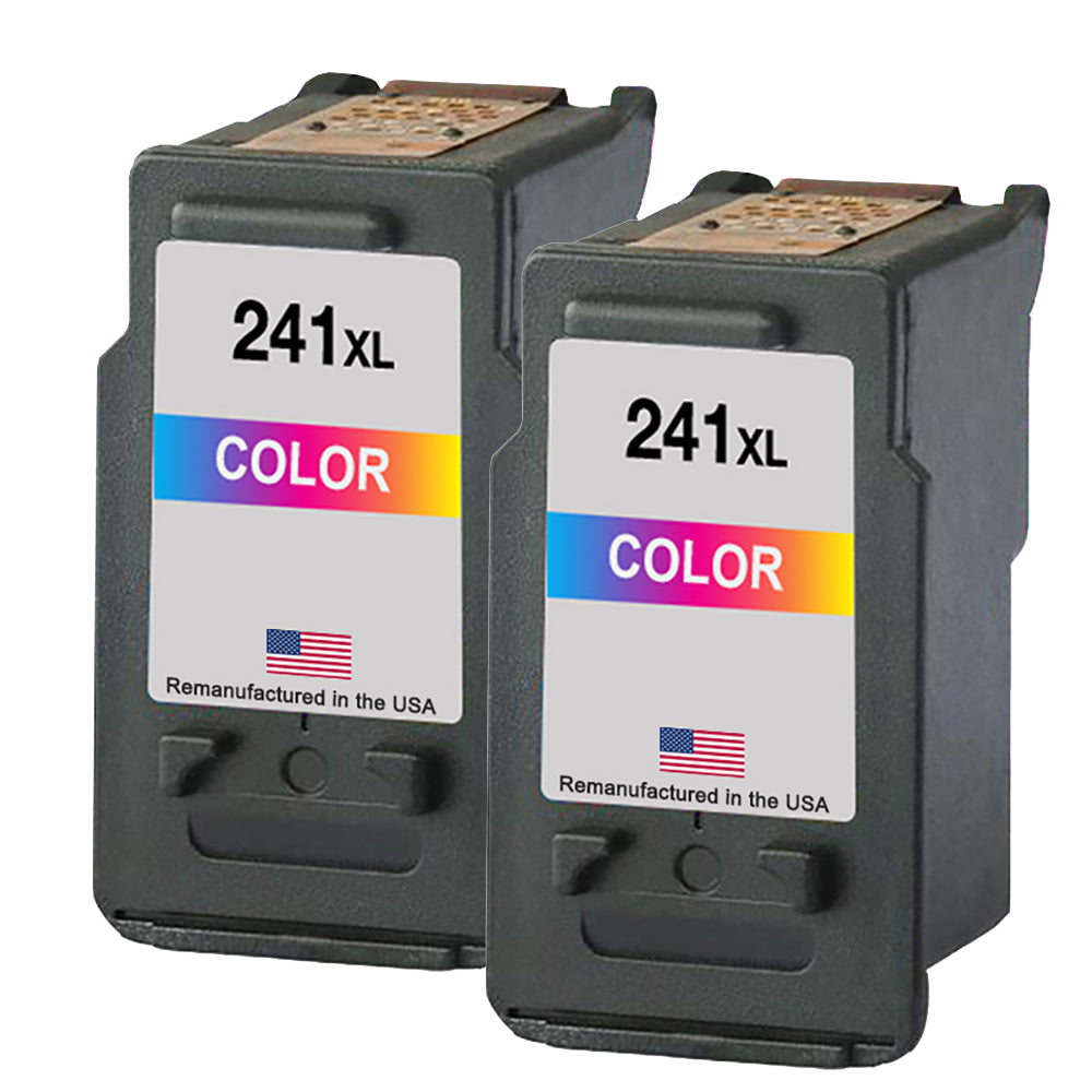 JIT Brand for Canon CL-241XL Color Twin Pack High Yield Remanufactured in the USA Ink Cartridge