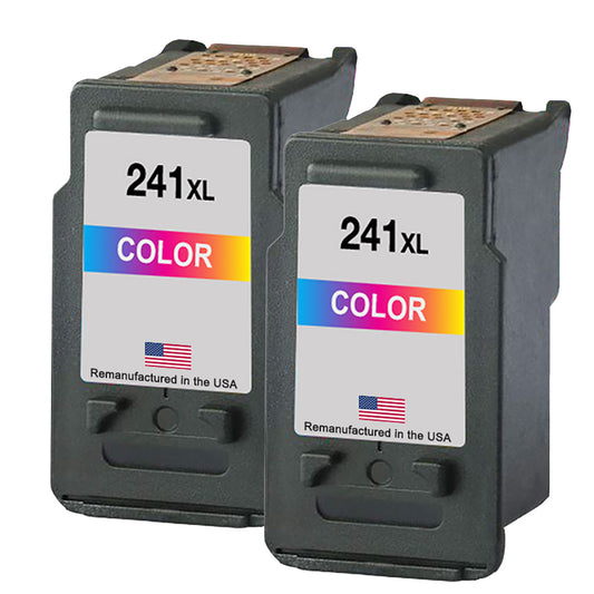 JIT Brand for Canon CL-241XL Color Twin Pack High Yield Remanufactured in the USA Ink Cartridge