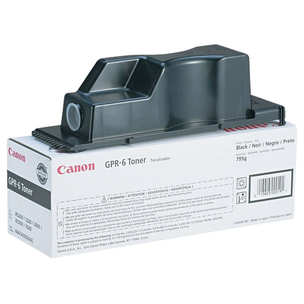 Canon GPR-6 High Yield Black LaserJet Toner Cartridge, 6647A003AA