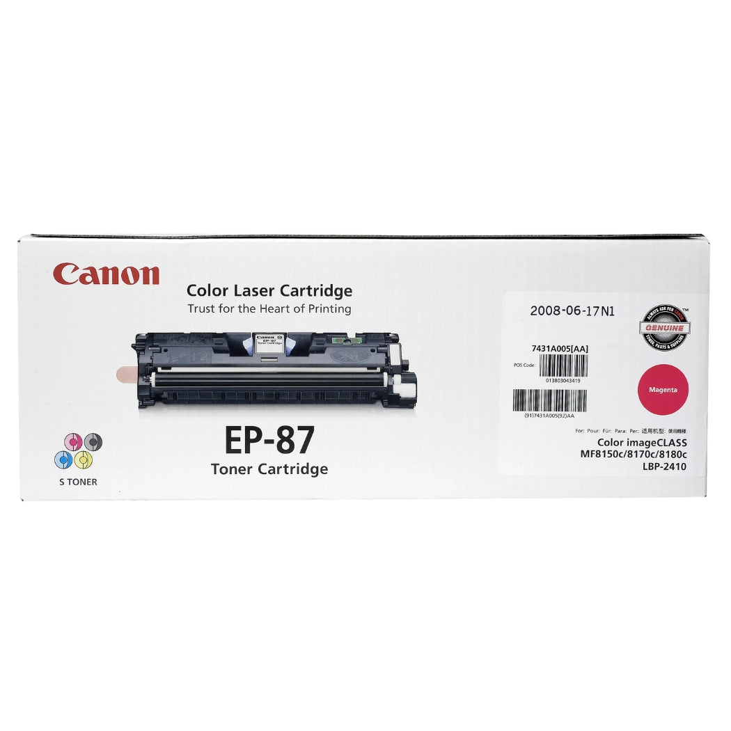 Canon Genuine OEM EP-87 Magenta Toner Cartridge