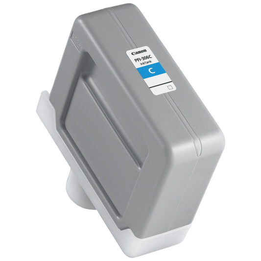 Canon PFI-306C Standard-Yield Cyan Ink Cartridge, 6658B001