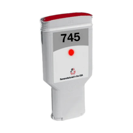 JIT Brand for HP 745 300mL (F9K06A) Chromatic Red Remanufactured in the USA Ink Cartridge