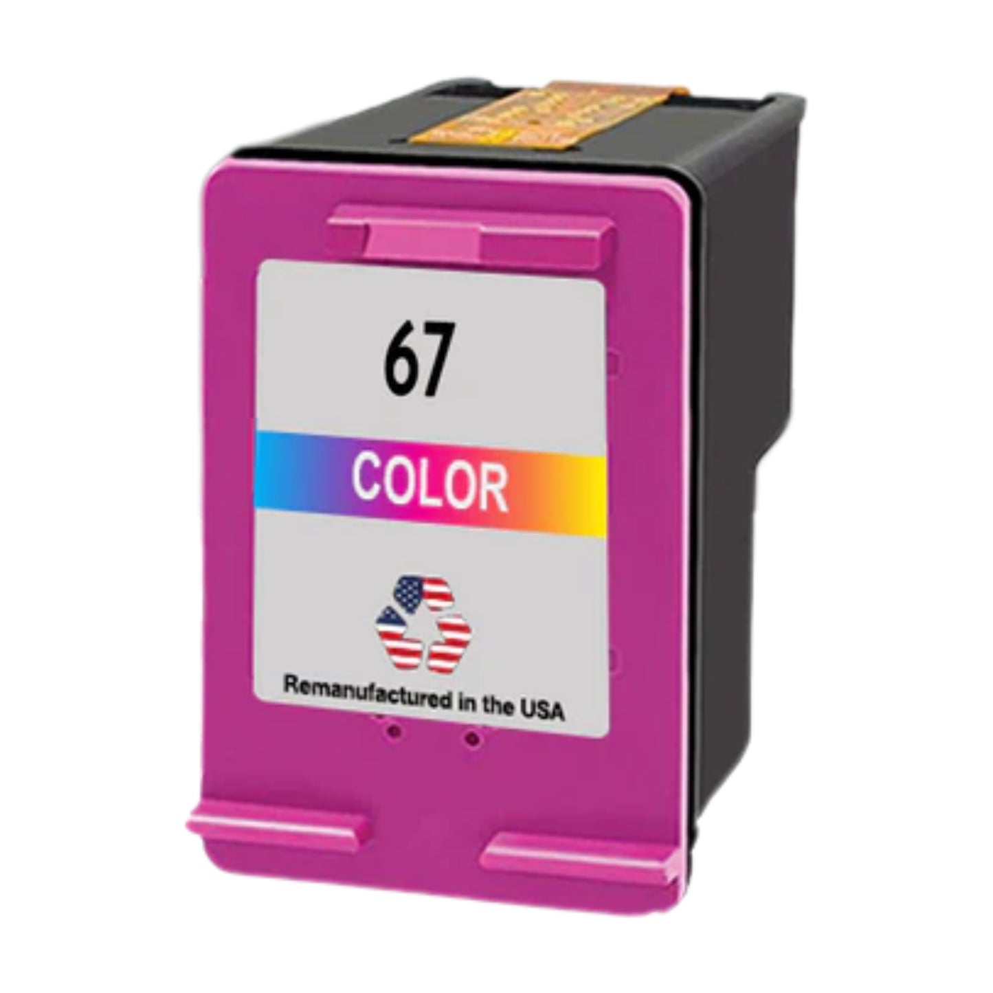 JIT Brand for HP 67 (3YM55AN) Color Remanufactured in the USA Ink Cartridge