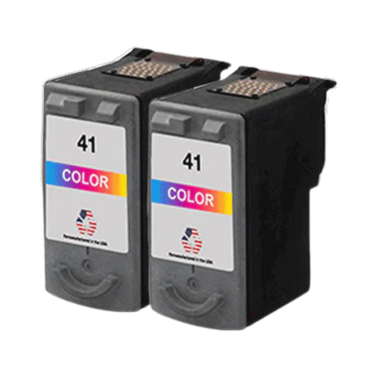 JIT Brand for Canon CL-41 Color Remanufactured in the USA Ink Cartridges Twin Pack