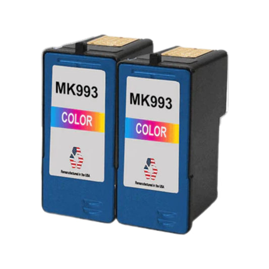 JIT Brand for Dell Series 9 MK993 Color Remanufactured in the USA Ink Cartridges Twin Pack