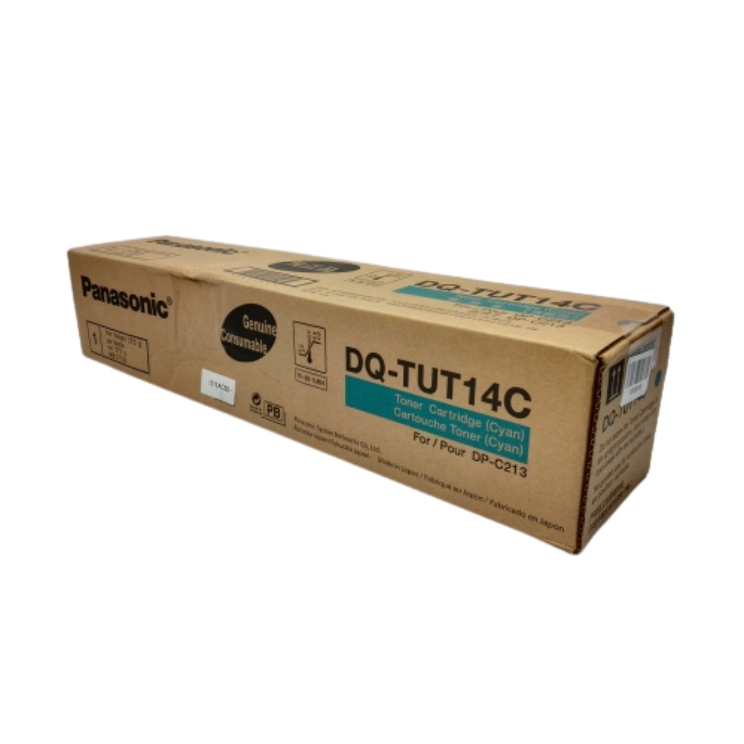 Original Panasonic DP-C213 Standard Yield Cyan Toner Cartridge, DQ-TUT14C