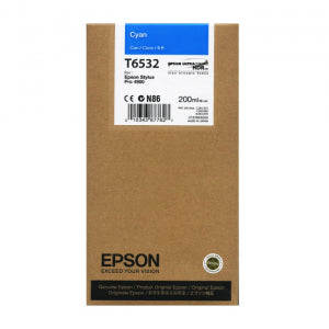 Epson T653 Cyan Ink Cartridge, T653200
