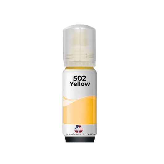 JIT Brand Replacement For Epson 502 (T502420-S) 70 ml Yellow Standard Yield Ink Bottle Made in the USA