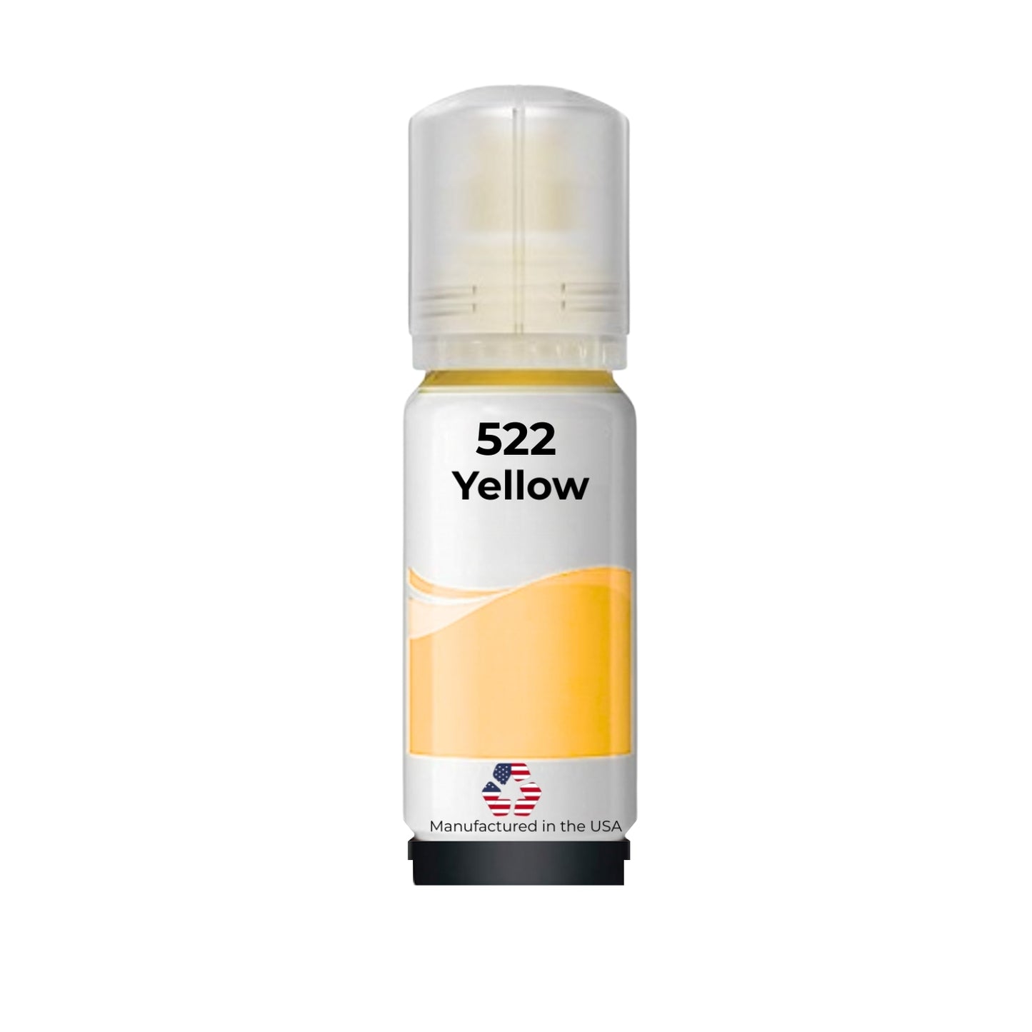 JIT Brand Replacement For Epson 522 (T522420-S) 70 ml Yellow Standard Yield Ink Bottle Made in the USA
